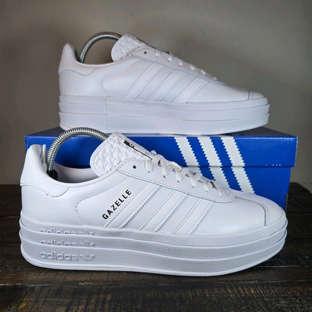 adidas Gazelle Platform White Sneakers